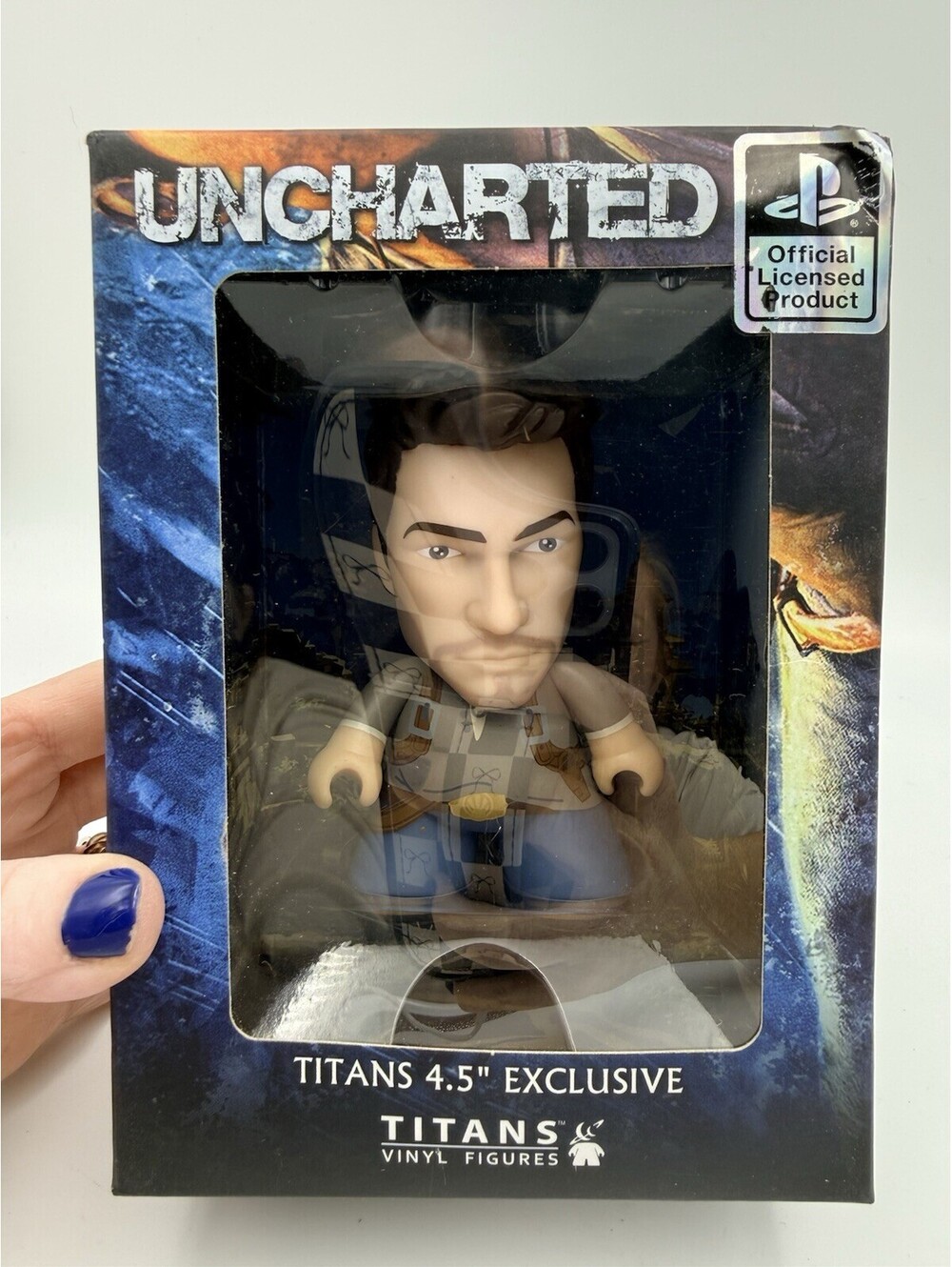 Nathan Drake Uncharted Titans Vinyl Figures 4.5", Arcade Block Exclusive